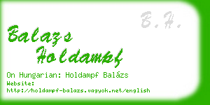 balazs holdampf business card